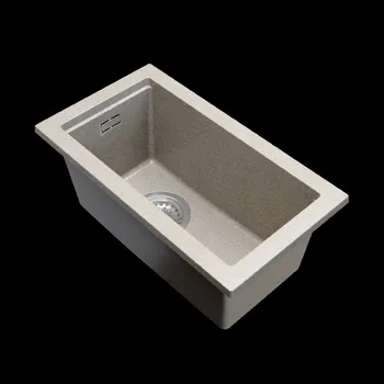 Granitový dřez Gamma Decor 2850, 1-komorový granitový dřez 280x500x207 mm, béžová, GMA-ZLE000159