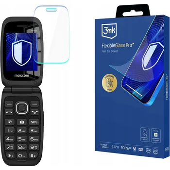 Pouzdro na mobilní telefon Hybridní Sklo na displej pro Maxcom Comfort MM828 3mk FlexibleGlass Pro