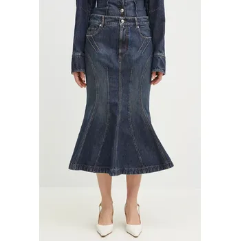Dámská sukně Džínová sukně Sportmax Casa tmavomodrá barva, midi, áčková, 2512101015600, 40, 59X