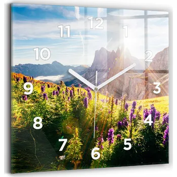 Hodiny Nástěnné hodiny Wallfluent zelené 30 cm