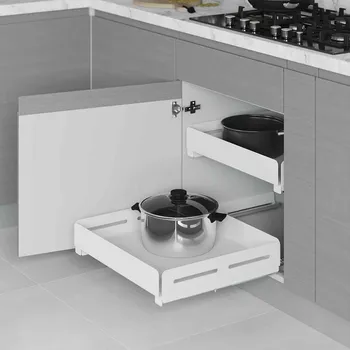 úložný prostor na hračky Plnovýsuvná zásuvka s tlumením STARAX Unique Box bílá 600mm s výsuvy BLUM 564x460x80mm S-2336-UB-W