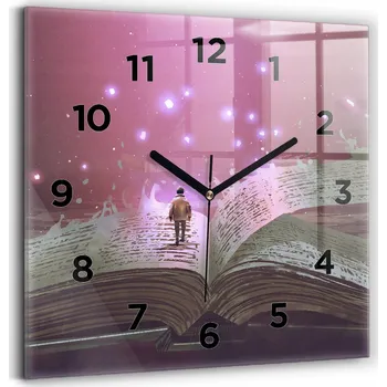 Hodiny Nástěnné hodiny Wallfluent černé 30 cm