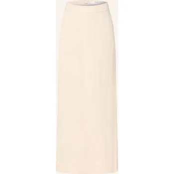 Dámská sukně Selected Femme Dámská Sukně S Příměsí Lnu, krémová, 38
