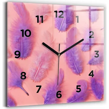 Hodiny Nástěnné hodiny Wallfluent růžové 30 cm