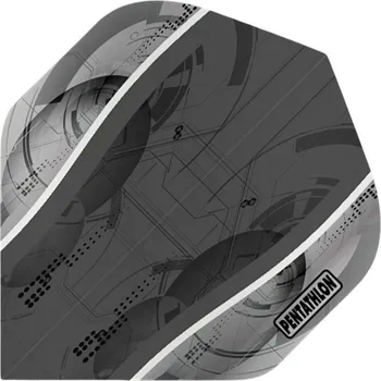 Příslušenství pro šipky Pentathlon Letky Silver Edge - Grey PNT0192