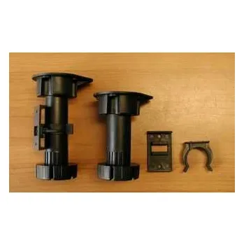 Nožka nábytková rektifikační PLAST 115-145mm černá