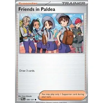 Volný čas Pokémon PRE 109/131 Friends in Paldea - Prismatic Evolutions Stav: Near Mint, Verze: NORMAL