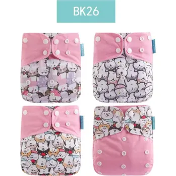 Plenkové kalhoty Plenkové kalhotky na patentky (Happyflute) - 4 ks v balení Motiv: BK26