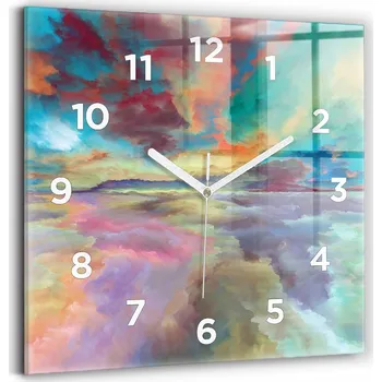 Hodiny Nástěnné hodiny Wallfluent bílé 30 cm