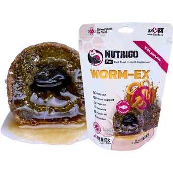 LK Baits Pet Nutrigo Dog Supplement Worm-Ex,S-M,170g