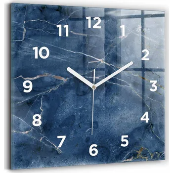 Hodiny Nástěnné hodiny Wallfluent modré 30 cm