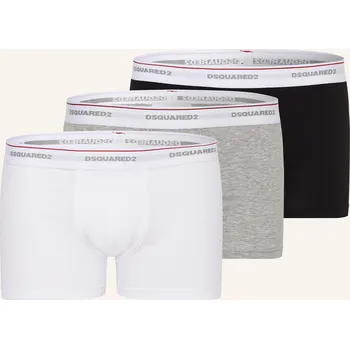 Boxerky dsquared2 Pánské Boxerky, 3 Kusy V Balení, bílá / šedá /...