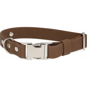Obojek pro psa Obojek na zapínací sponu, vel L, 39-47 cm/hnědý