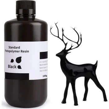 Filament ELEGOO Standard Resin Black, 1 kg (ELEGOO Standardní pryskyřice černá, 1 kg)