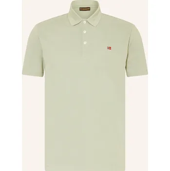 Pánská košile Napapijri Pánská Polokošile Z Piké Ealis, světle zelená, 3XL