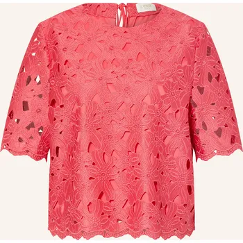 Dámská halenka Catnoir Dámská Halenka S Děrovanou Krajkou, růžová, 42