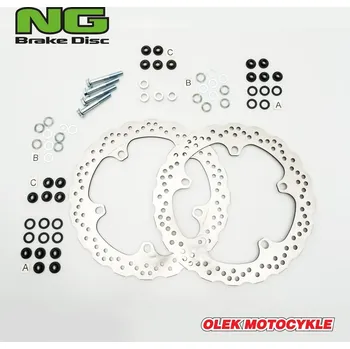 Brzda pro motocykl NG přední brzdové kotouče BMW R 1200 GS/ADV '13-'18, R 1250 GS/ADV '19-'22, R 1300 GS '22, (320X181X4,8MM) (5X14,0MM) WAVE