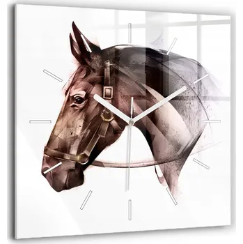 Hodiny Nástěnné hodiny Wallfluent hnědé 60 cm