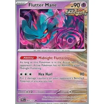 Karetní hra Pokémon PRE 043/131 Flutter Mane - Prismatic Evolutions Stav: Near Mint, Verze: REVERSE HOLO