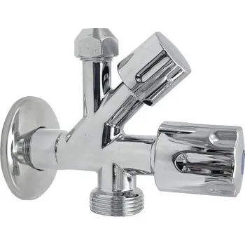Ventil Bruckner Kombinovaný ventil 1/2"x3/4"x3/8", chrom