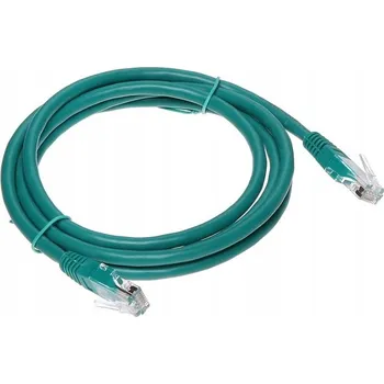 Síťový kabel Patchcord U/UTP Cat6 1,5m zelený (zelený propojovací kabel)