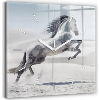 Hodiny Nástěnné hodiny Wallfluent bílé 30 cm