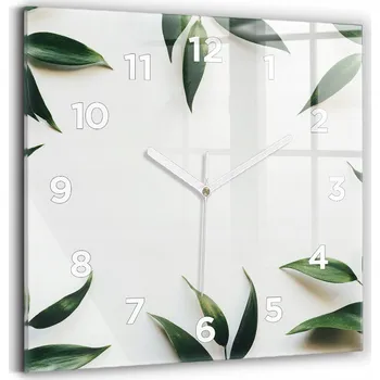 Hodiny Nástěnné hodiny Wallfluent bílé 30 cm