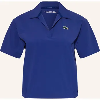 Dámské oblečení Lacoste Dámská Funkční Polokošile, modrá, 38