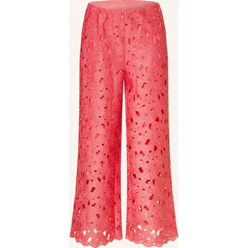 Dámské kalhoty Catnoir Dámské Culotte Kalhoty Z Děrované Krajky, růžová, 44