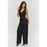Lesklý overal se širokými nohavicemi M885 Barva: Černá, Velikost: M