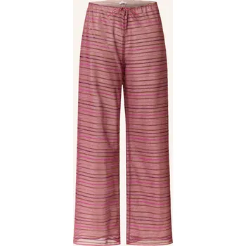 Dámské kalhoty Oséree Dámské Marlene Kalhoty Shiny Stripes S Třpytivou...