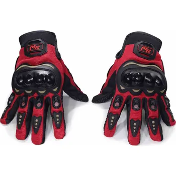 Moto bunda Probiker Letní krátké motocyklové rukavice Red