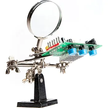 Páječka Držák z třetí ruky s pájecí lupou