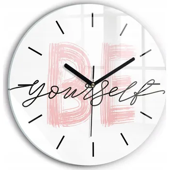 Hodiny Nástěnné hodiny Wallfluente bílé 30 cm