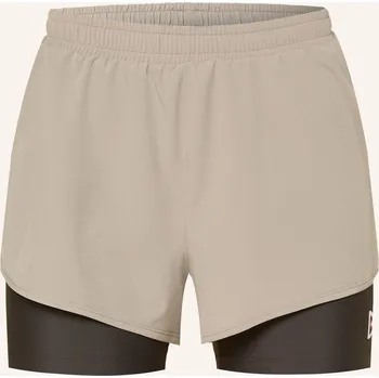 District Vision Dámské Běžecké Kalhoty 2V1 Trail, světle...