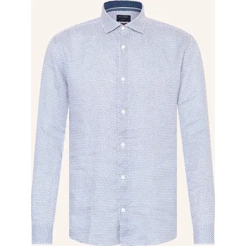 Pánská košile Olymp Pánská Košile Casual Regular Fit Ze Lnu, tmavě modrá /...