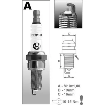 Motodíl zapalovací svíčka AR12YS řada Silver, BRISK - Česká Republika HONDA ST 1100 Pan European 1990-2001
