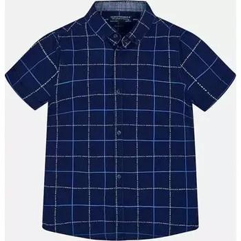 Chlapecká košile Chlapecká košile krátký rukáv Mayoral 6127-59 modrá velikost 172