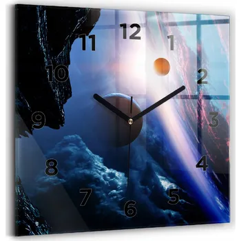 Hodiny Nástěnné hodiny Wallfluent černé 30 cm