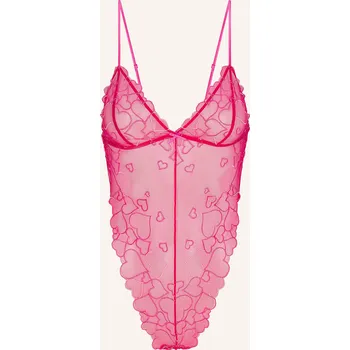 Dámské tričko Skims Dámské String Body Embroidered Tulle, punch, 46