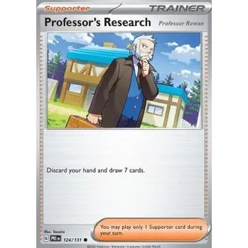 Volný čas Pokémon PRE 124/131 Professor's Research - Professor Rowan - Prismatic Evolutions Stav: Near Mint, Verze: NORMAL