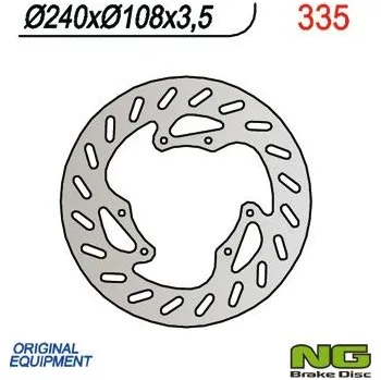 Brzda pro motocykl NG přední brzdový kotouč DERBI 50 SENDA R/R-RACER/X-TREME/X-RACE '00-'09 (240x108x3,5)