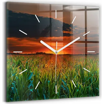 Hodiny Nástěnné hodiny Wallfluent oranžové 30 cm