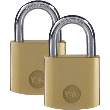 Visací zámek Assa Abloy Visací zámek YALE Y110B/20/111/2 dva zámky sjednocené se 3kl.Ms