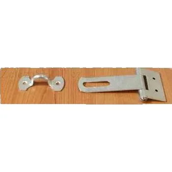 petlice a závora Petlice kloubová s očkem 100mm bílý Zn