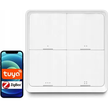 vypínač Čtyřkanálový spínač Tuya s 12 scénami ZigBee