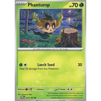 Sběratelská karetní hra Pokémon TWM 012/167 Phantump - Twilight Masquerade Stav: Near Mint, Verze: REVERSE HOLO