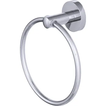 Držák na ručník Gamma Roy, kulatý držák na ručník 15cm, chromová, GMA-UR-ROY-CH