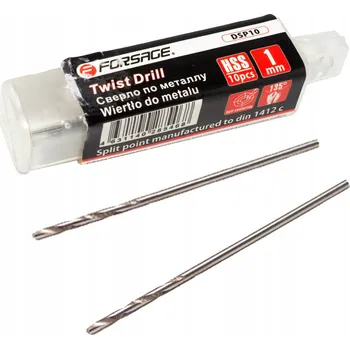 Vrták SADA VRTÁKŮ 10 KS VRTÁKY DO KOVU 1 mm HSS