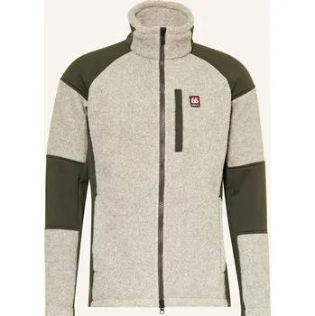 66°North Pánská Fleecová Bunda Tindur, khaki / černošedá, 48